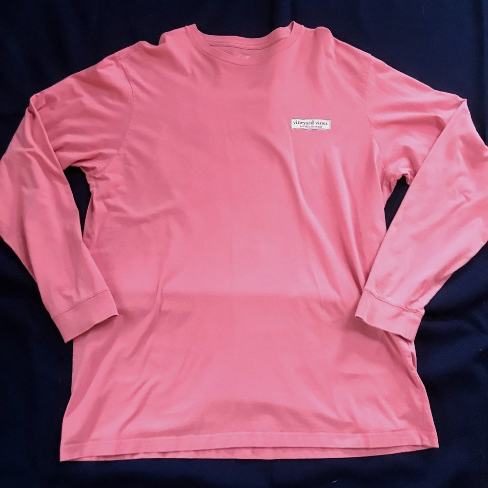 Men's Vineyard Vines White Long Sleeve T Shirt